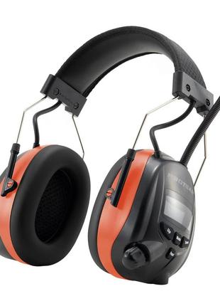 Наушники protear ear defenders с dab+/fm-радио и bluetooth 5.2, беспроводные наушники с шумоподавлением
