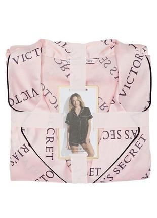 Идея подарка сатиновая атласная пижама из лого оригинал victoria’s secret vs4 фото