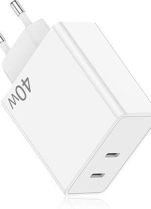 Быстрое зарядное устройство usb c, зарядное устройство типа c, разъем для быстрой зарядки pd 3.0, 40 вт