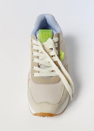 Zara, дитячі кросівки, світлі, б/у,4 фото