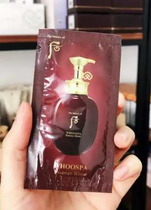 Відновлювальний кондиціонер для сухого та ламкого волосся the history of whoo spa essence rinse, 8мл1 фото