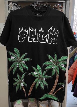 Футболка palm angels violet палм анджелс чорна