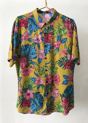 Гавайские рубашки jogal гричического цвета, размер l3 фото