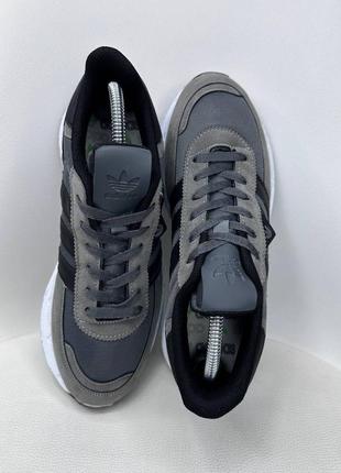 Adidas zx black-white кроссовки4 фото