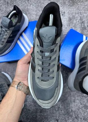 Adidas zx black-white кроссовки2 фото
