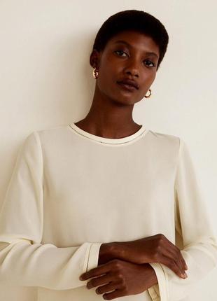 Кремова блуза mango / xl