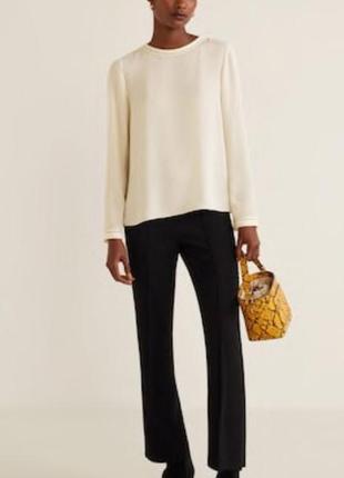 Кремова блуза mango / xl 3