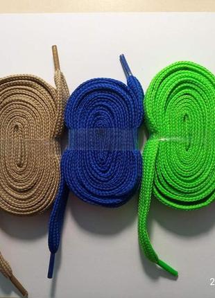 Широкі шнурки чорні та білі