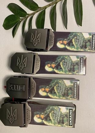 Ремень мужской 4 см тактический слава украиные черная ремень армейский ремень хаки текстиль