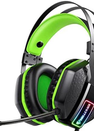 Ігрова гарнітура mifanstech v-10 для xbox one playstation 2 ps4 пк — 3,5-мм об'ємний звук із шумозаглушенням,