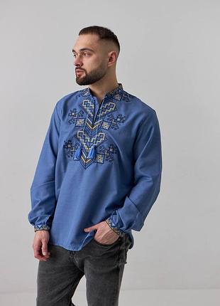 Вишиванка чоловіча джинс
