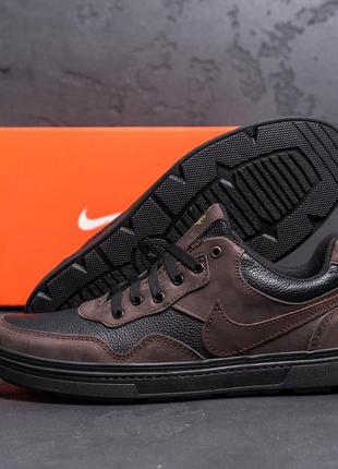 Мужские кожаные кроссовки  nike9 фото