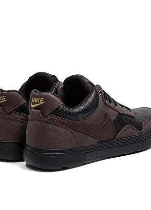 Мужские кожаные кроссовки  nike4 фото