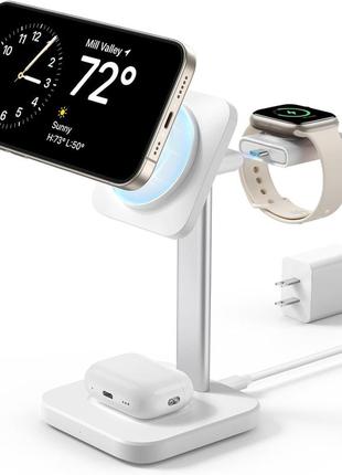 Беспроводная зарядная станция esr 3 в 1 для apple watch
