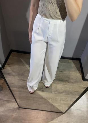 Брюки/палаццо/брюки палаццо/белые брюки/белые брюки палаццо