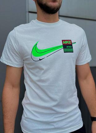 Футболка nike white маленьке лого біла