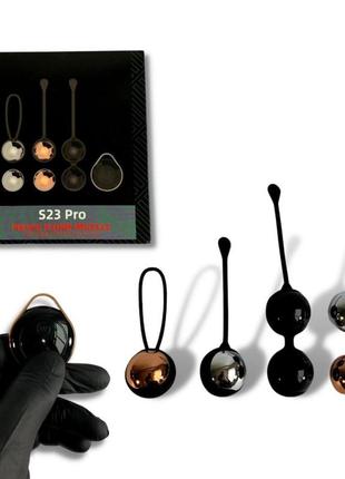 Набір вагінальних кульок із вібрацією й пультом керування кульки кегеля