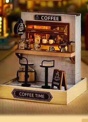 Румбокс кав'ярня coffee time інтер'єрний 3d конструктор qt-048