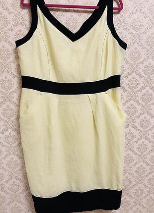 Крутезний лляний сарафан marks & spencer, р. l-xl