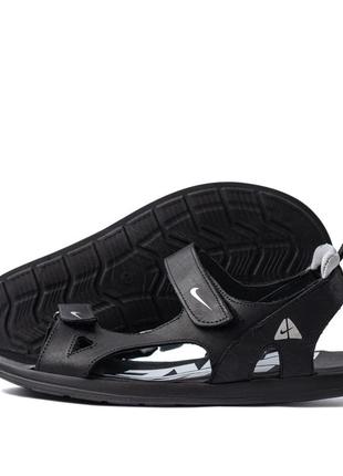 Чоловічі шкіряні сандалі nike Brown ns Easy