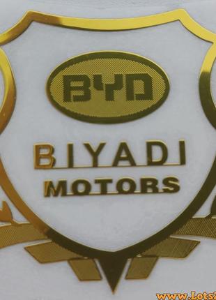 Авто значок byd motors наклейка на машину авто наклейки значки марки машин на кузов бампер скло двері капот крила багажник