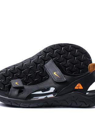 Чоловічі шкіряні сандалі nike Brown ns or