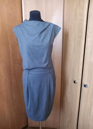 Платье серая модель футляр размер 36