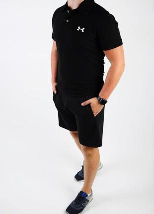 Акция! мужская футболка поло тенниска under armour, андер, коттон