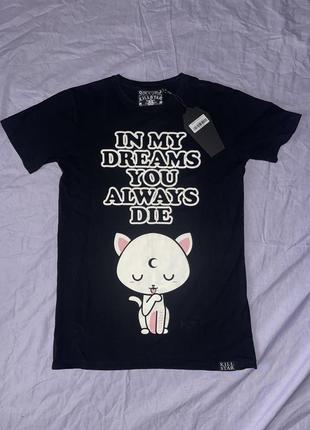 Футболка killstar, неформальний одяг готична лоліта вампірська вінтаж demonia sinister dollskill killstar