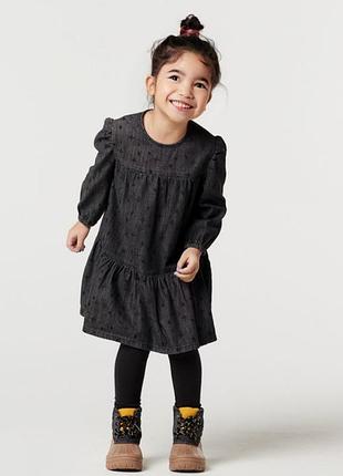 Платье варенка деним звездочки премиум качество! на 9-10 лет голландия