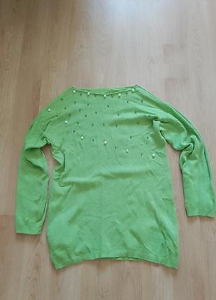 Кофта свитер з бусинами