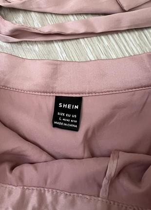 Шелковая мини юбка на запах от shein2 фото