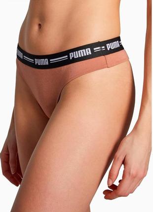Бавовняні стринги в спортивному стилі puma
