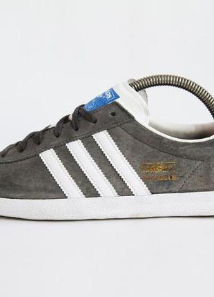 Кожаные унисекс кроссовки adidas art b42425 kids store locations grey размер 38