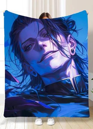 Плед аниме магическая битва 02 качественное покрывало с 3d рисунком размер 135х160