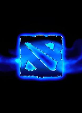 Плед 3d логотип игра дота dota game качественное покрывало с 3d рисунком 135х160