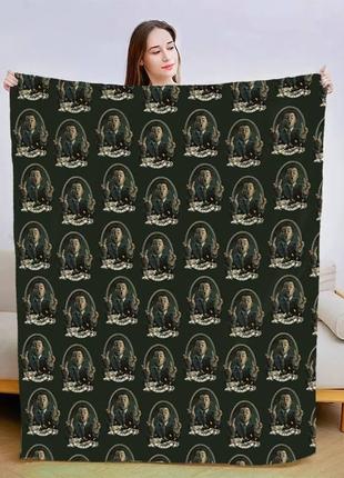 Плед леонардо ді капріо качественное покрывало с 3d рисунком размер 160х200