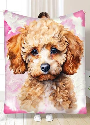 Плед милий мальтіпу якісне покривало з 3d малюнком розмір 160х200