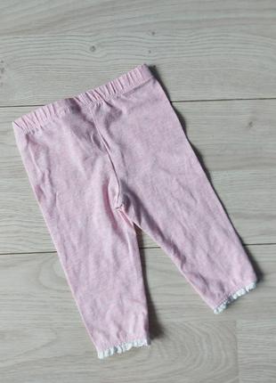 Детские штанишки, лосины f&amp;f розовые с кружевом
