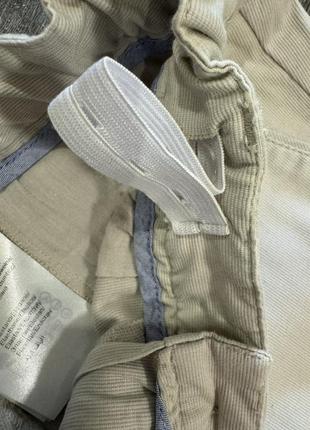 Літні котонові штани в мілкий рубчик, брюки6 фото
