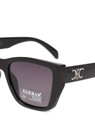 Окуляри жіночі пластикові з чорними лінзами