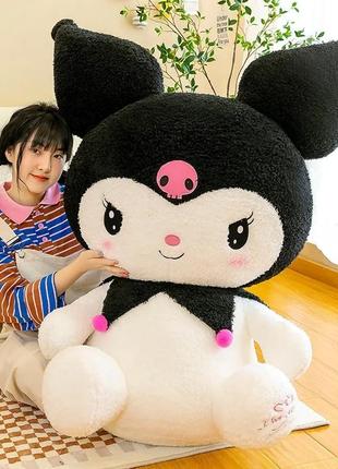 Игрушка куроми мягкая 120 см большая hello kitty плюш хеллоу китти аниме my melody kuromi
