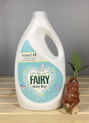 Детский стиральный гель fairy non bio - 1995 мл. 57 стирок. без фосфатов.