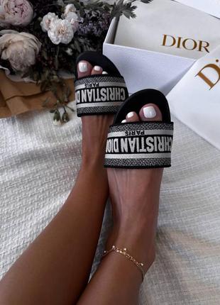 Шлепки в стиле christian dior3 фото