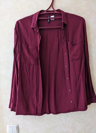 Сорочка в ідеальному стані, колір бордо