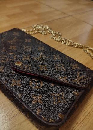 Louise vuitton сумка, клатч