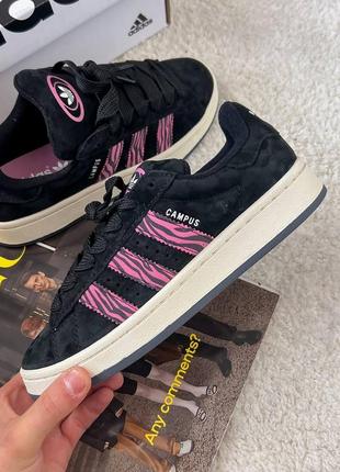 Жіночі кросівки campus black / pink zebra