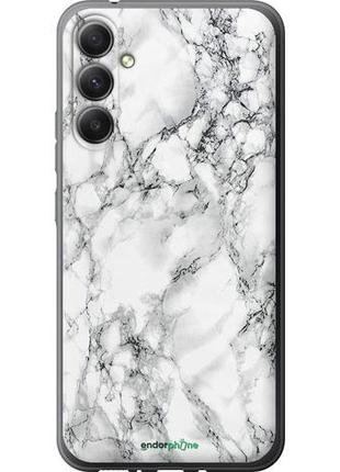 Чехол на samsung galaxy a34 a346e мрамор белый "4480u-2936-8094", надежная защита на телефон
