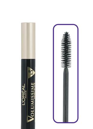 L`oreal paris volumissime х 5 carbon black туш для вій (чорний)