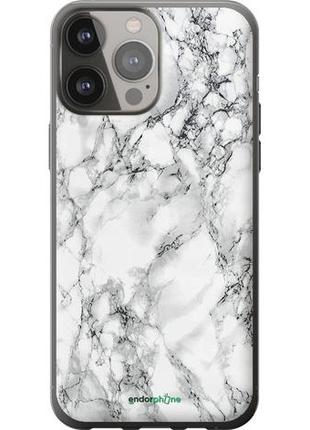 Чохол на iphone 13 pro max мармур білий "4480u-2371-8094", надійний захист для мобільних телефонів